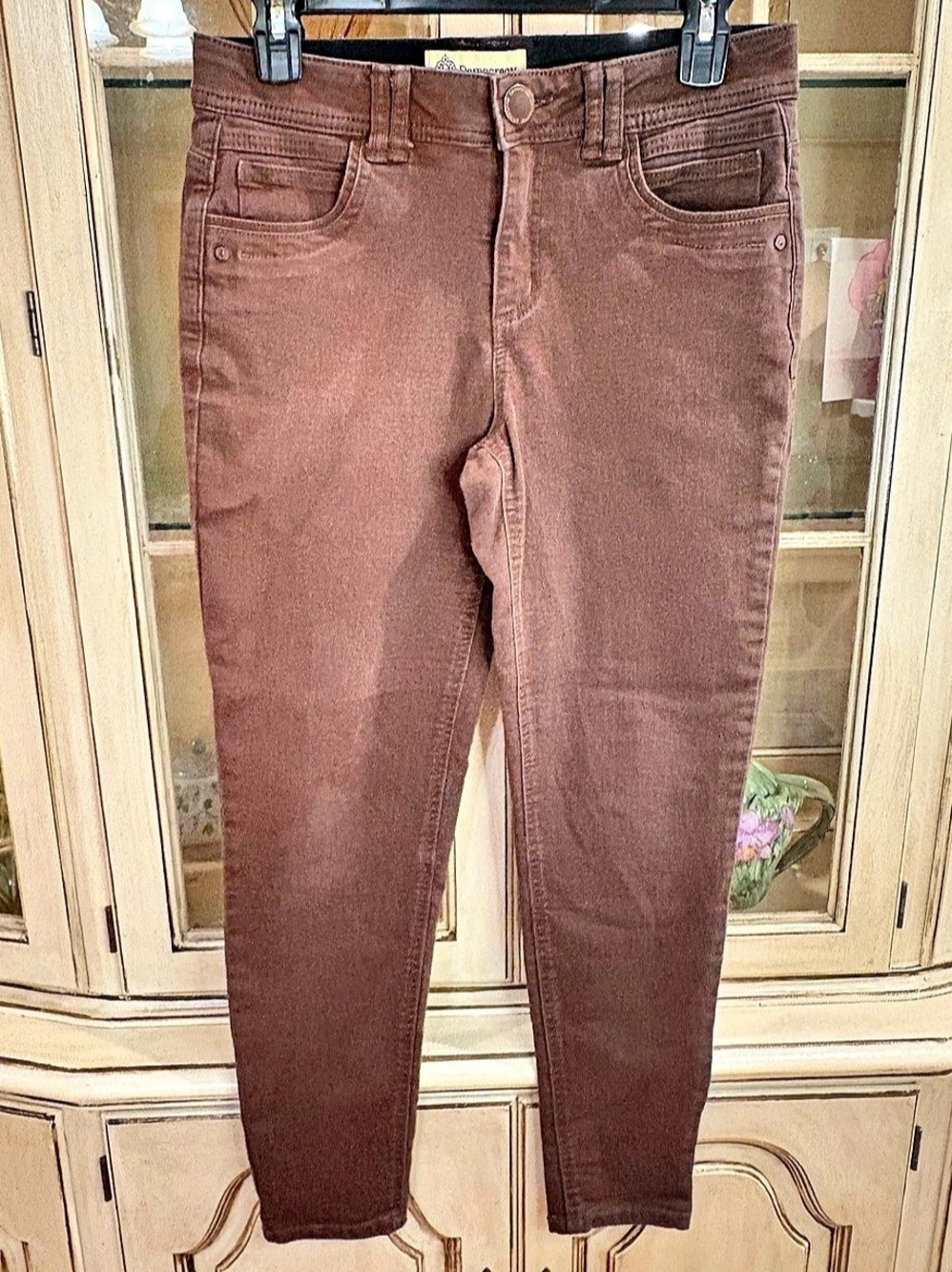 Democracy B1304PEX Skinny Jeans in Brown with Ab Technology Size 6